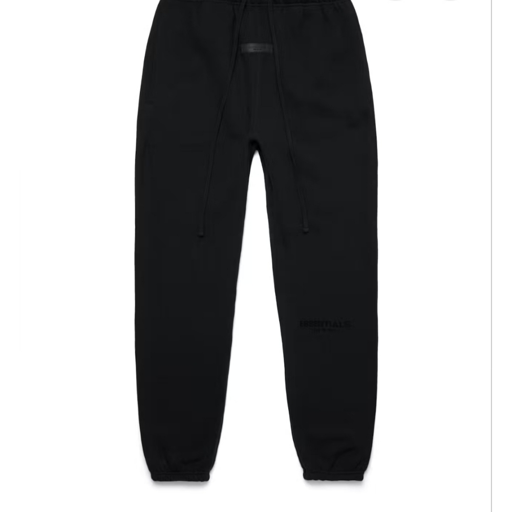 Essentials Jet Black Joggers